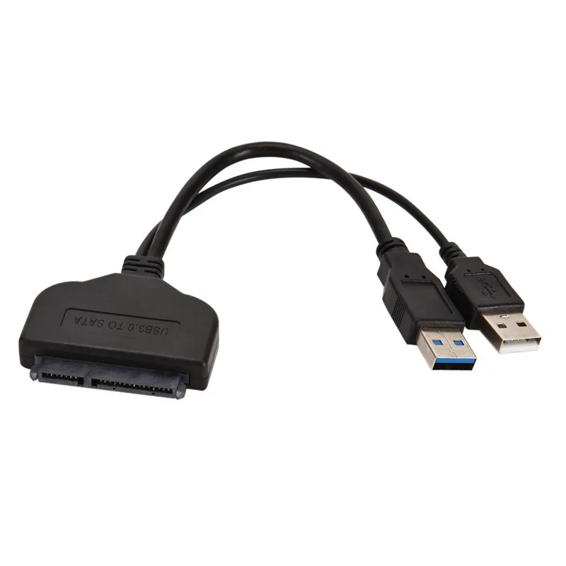 

USB2.0 To SATA 22pin Cable Adapter Converter Lines HDD SSD Connect Cord Wire for 2.5in Hard Disk Drives for Solid Disk Hot Sale