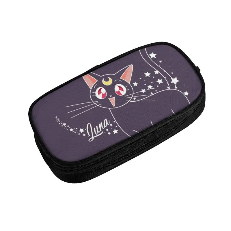 Пеналы Luna с котом из мультфильма для девочек и мальчиков большой контейнер