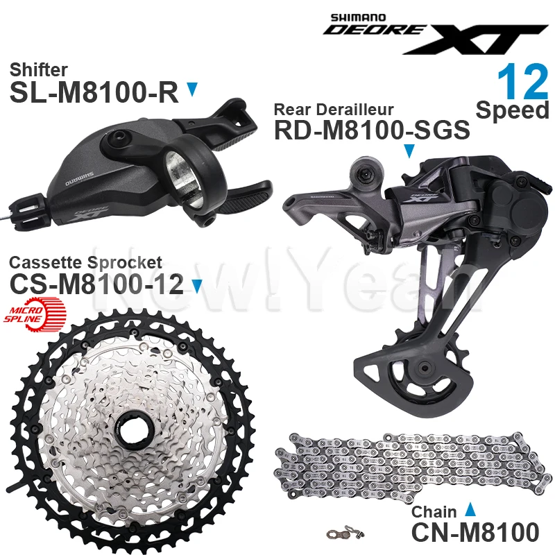 Задний переключатель SHIMANO DEORE XT M8100 12 В