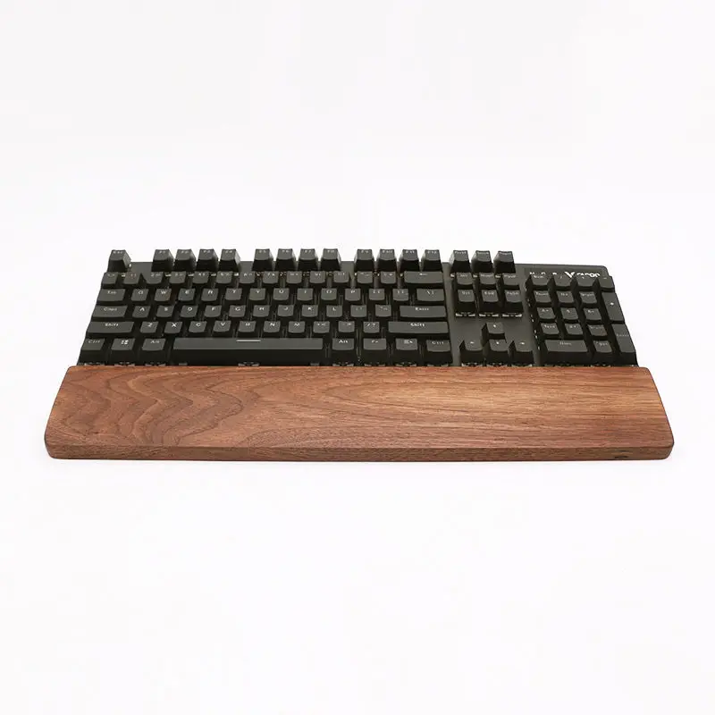 Mechanical Keyboard Solid Wood Wrist Splint Palm Tray Wrist Rest Wrist Pad Wristband Pad Wrist Pad Black Walnut 60/87/98 key1pcs enlarge