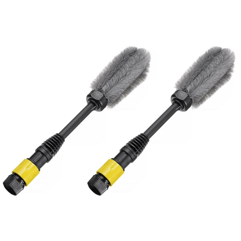 

2X Master Wheel Brush Easy Reach Wheel And RIM Detailing Brush Soft Bristle Tool