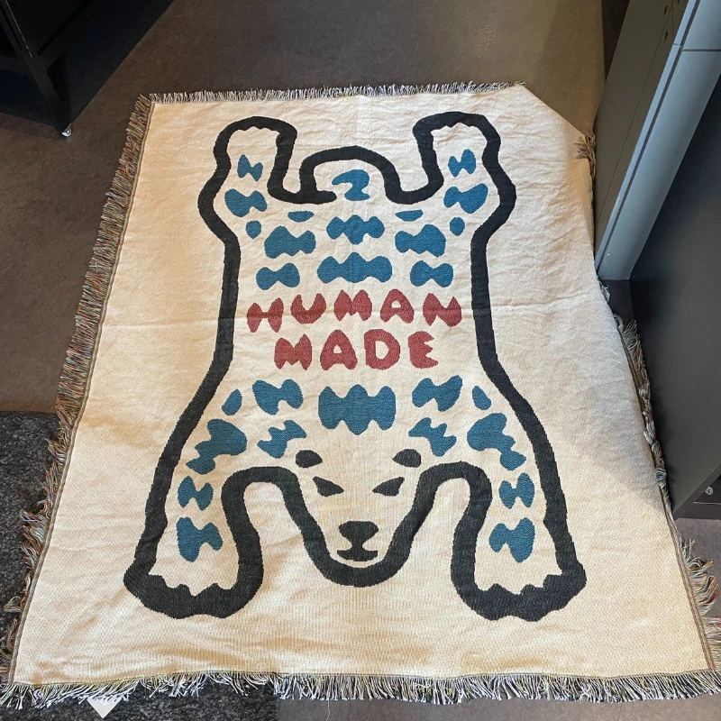 

Одеяло с персонажами мультфильмов, простой современный Текстиль Из Хлопчатобумажной нитки, украшение с принтом животных, для сна, для отдыха, дивана, полотенце, Подушка для стула