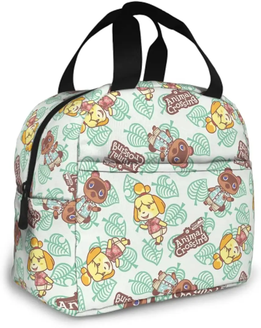 

Animal Crossing Insulated Lunch Bag for Women Men Large Reusable Lunch Box for Office Work School Picnic Beach Adult