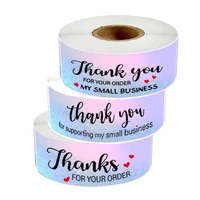 120pcs roll rectangle laser thank you self adhesive sealing stickers 2 5cm round transparent gift packaging seal labels