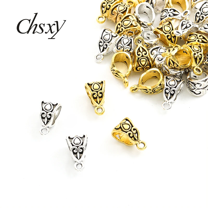 

30pcs 8*13mm Vintage Pattern Alloys Spacer Beads Gold/Silver Color Metal Beads Charms For DIY Beaded Bracelets Jewelry Handmade