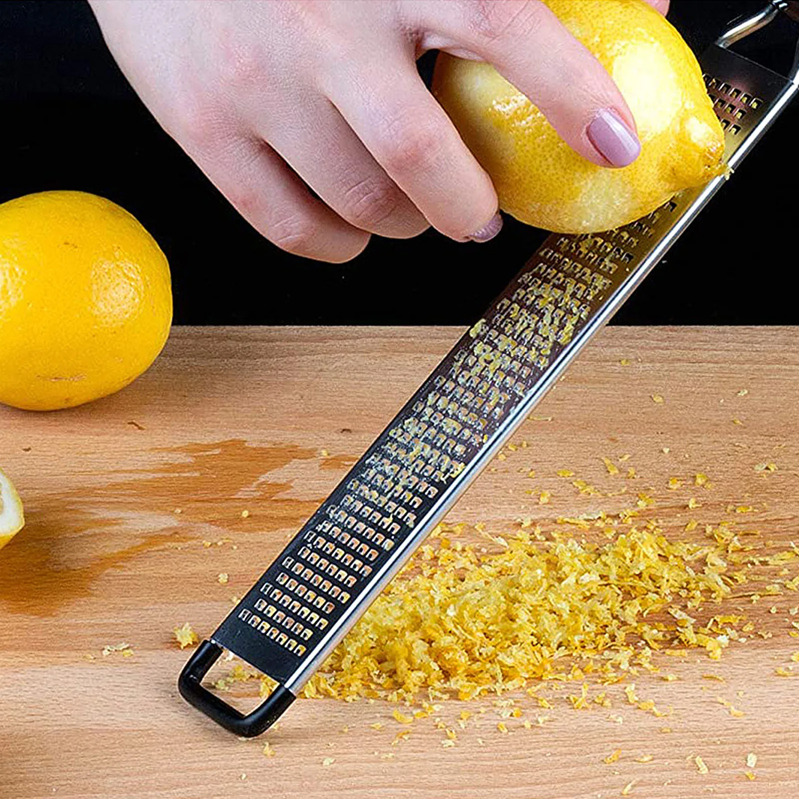 

Stainless Steel Cheese Grater Scraper Chocolate Lemon Peeler for Making Parmesan Lemon Ginger Garlic Nutmeg Chocolate Cinnamon