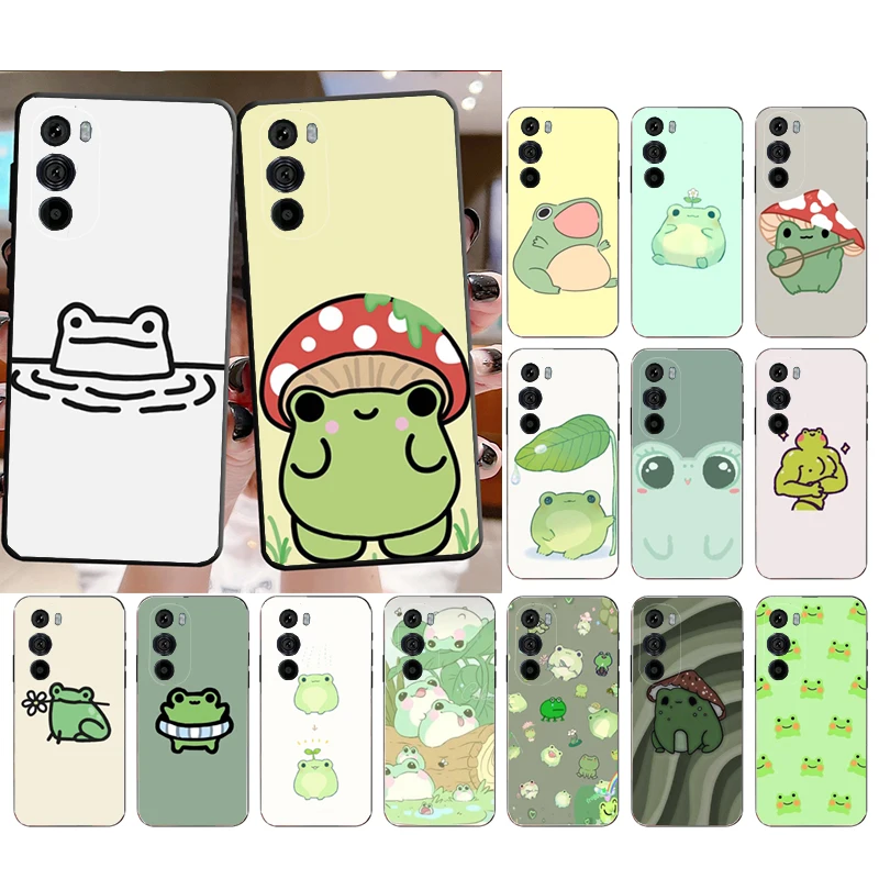 

Phone Case for Moto E22i E22 E32 E40 E20 E7Power E7 E6 Plus Edge X30 20 Lite 20Pro 30 Neo Ultra Fusion Cartoon Frog Case