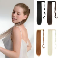 yingrun long and smooth synthetic lengthening ponytail high temperature heat resistant fiber ponytail