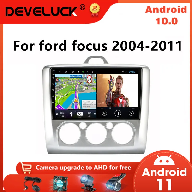 Автомагнитола 2 din для ford focus Mk2/Mk3 хэчбек 2004-2011 мультимедийный видеоплеер с