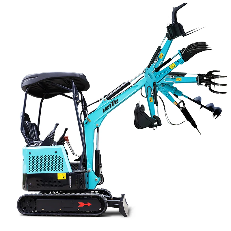 

efficient 1.5 ton mini excavators Hydraulic crawler mini bagger digge excavator 1 ton price 1.2 ton mini excavator free shipping