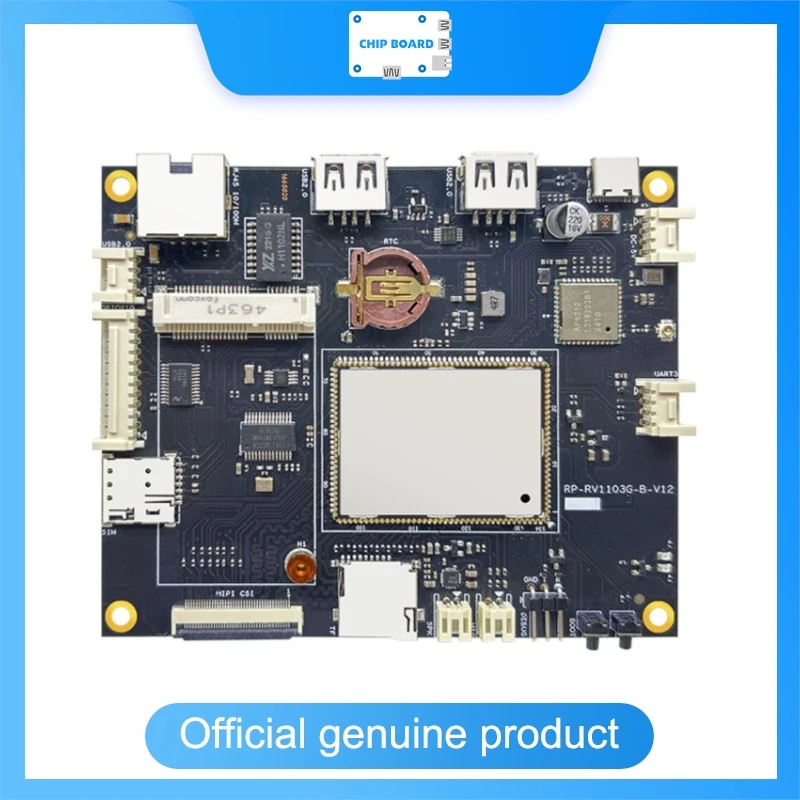 Фото Плата разработки Rpdzkj RP-RV1106B, Rockchip RV1106B, платформа для умных дверных замков с 128 МБ ОЗУ и 4 ГБ памяти №1