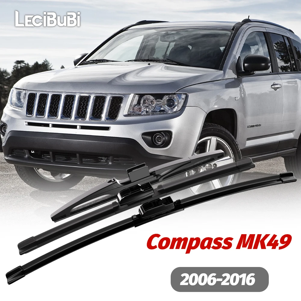 

1 комплект передних и задних щеток стеклоочистителя, дворники для Jeep Compass MK49 2006-2016 2007 2008 2009 2010 2011 2012 2013