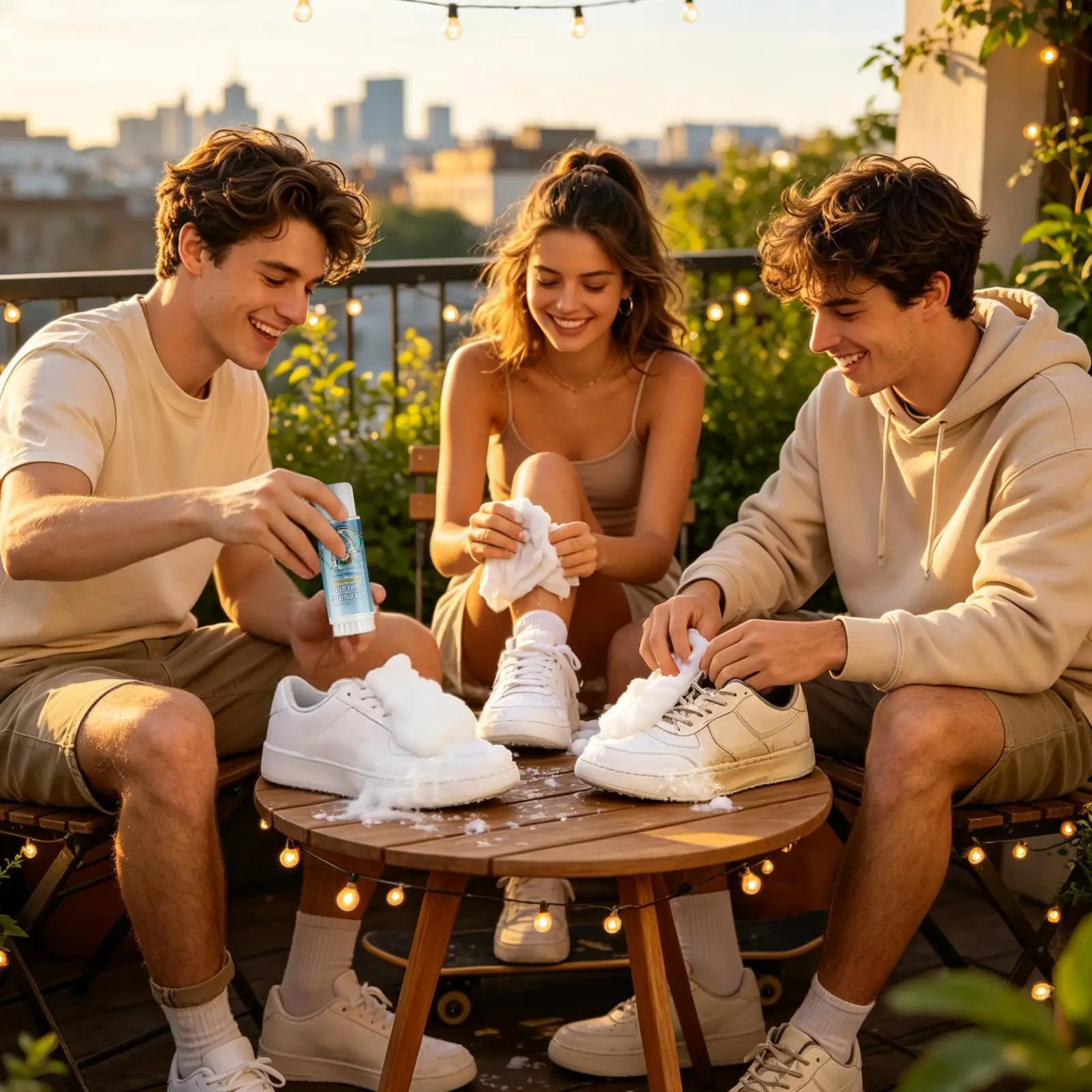 Фото Пенка для глубокой очистки обуви Canvas Shoe Cleaner 60 мл, осветляющая, безводная, для кроссовок, теннисной обуви, ткани и кожи №2