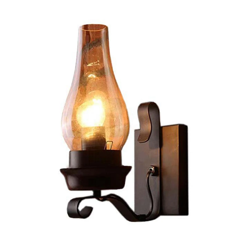

Vintage Industrial Retro Wall Light Rustic Pulley Indoor Sconce Lamp Fixture For Bedroom Corridor Aisle Lights