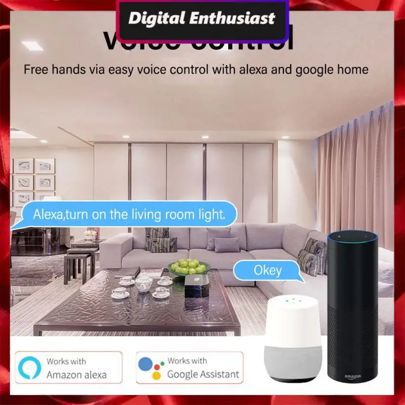 

Умный выключатель с голосовым управлением и измерением, 20 А