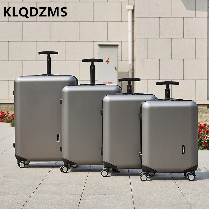 KLQDZM Simple Atmospheric Trolley Case 20 Inch Waterproof Boarding Case Bag Personality Trolley Luggage 28 Inch Storage Suitcase