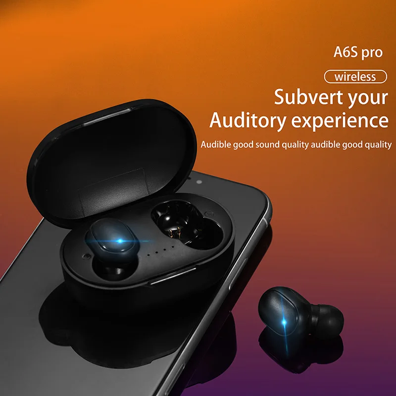 TWS A6s Wireless Earphones Bluetooth 5.0 Headphones In Ear Sports Headset with Mic Bluetooth Earphones For iPhone Xiaomi