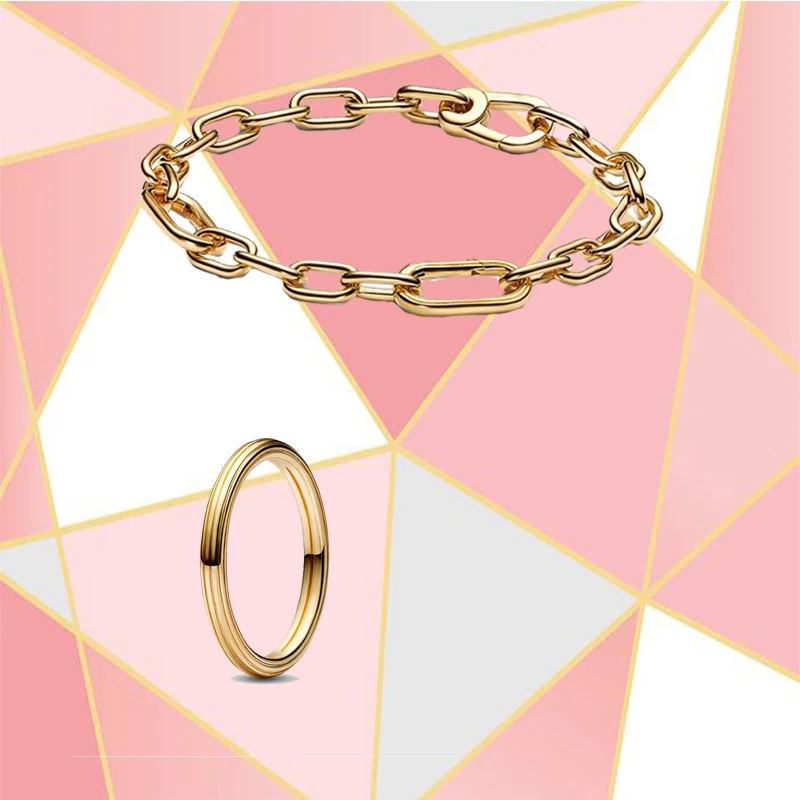 

Браслет-цепочка из серебра 2022 пробы с надписью «ME»