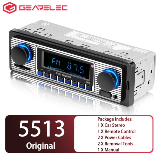 Автомагнитола 1 Din, Стерео Радио, Винтажный MP3-Плеер С Двумя.