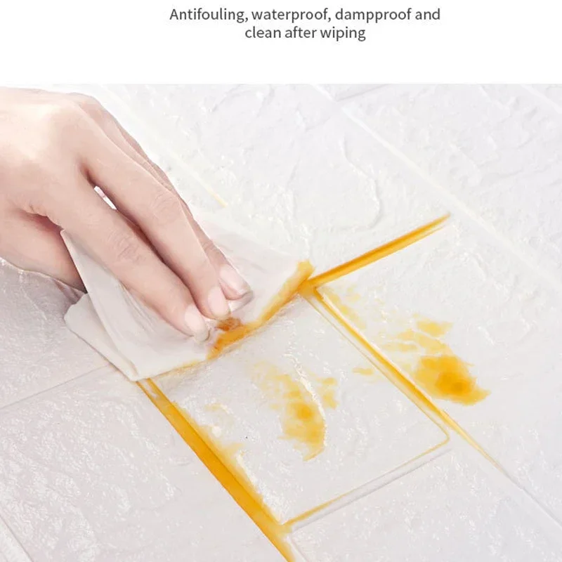 3D наклейки на кирпичную стену самоклеящиеся водонепроницаемые для гостиной