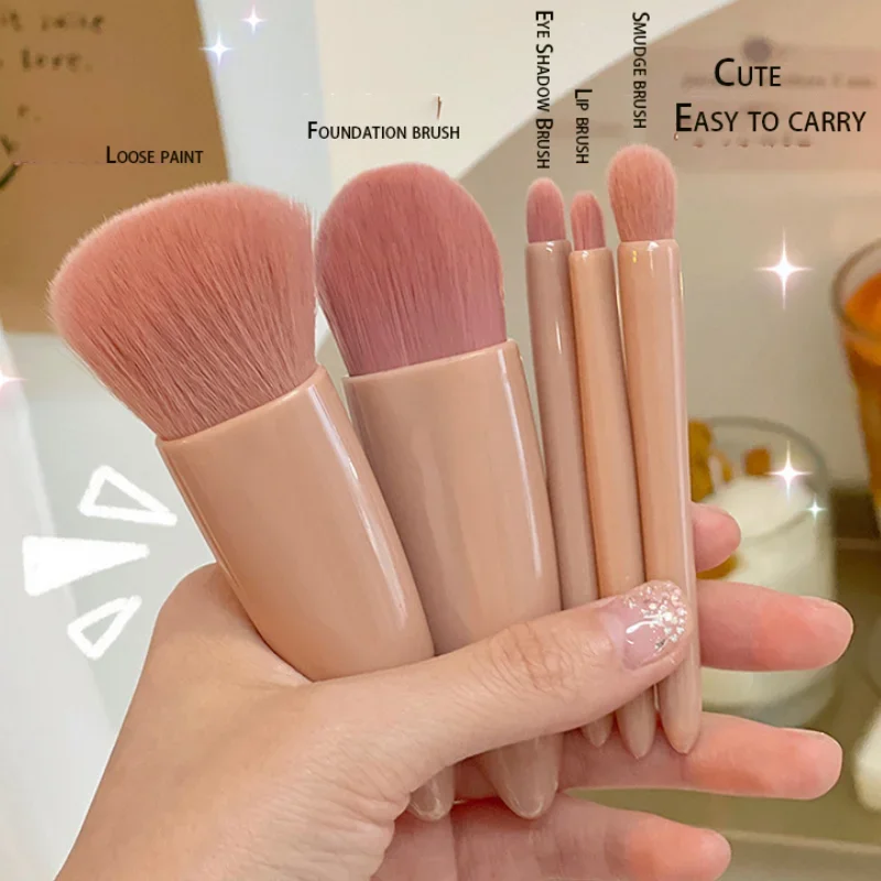 5 шт. набор кистей для макияжа дорожного размера мини-кисти небольшой полный
