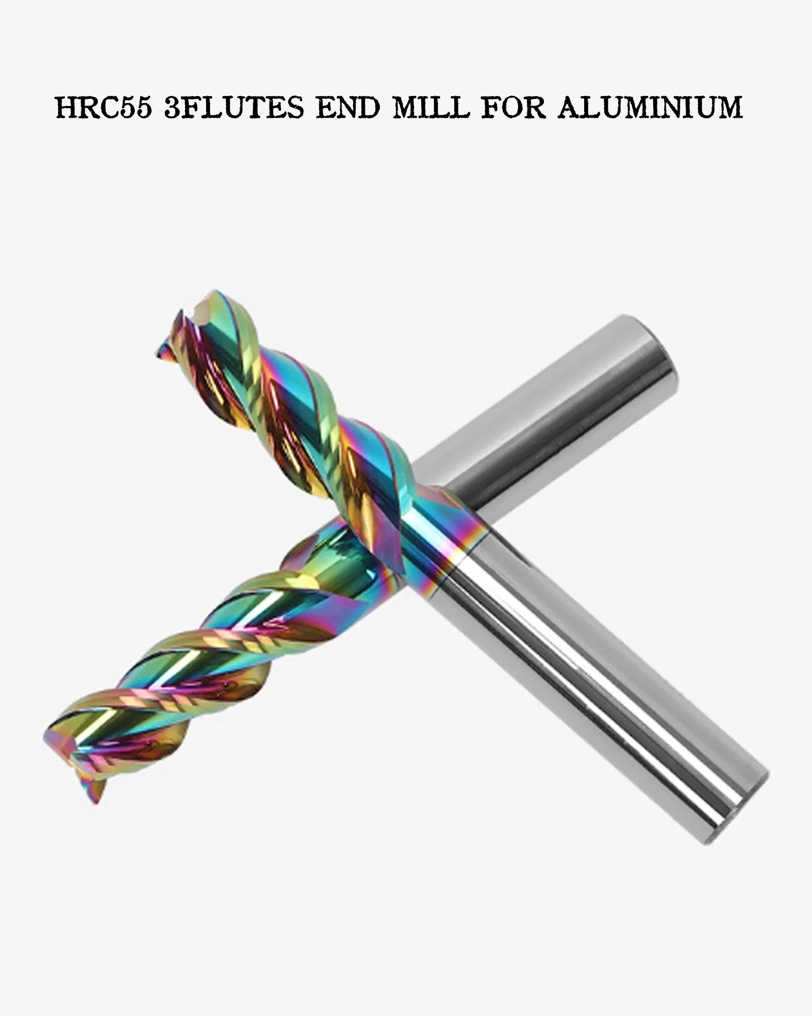 3 шт. HRC55 8 0 мм вольфрамовый стальной квадратный нос канавки карбидные концевые