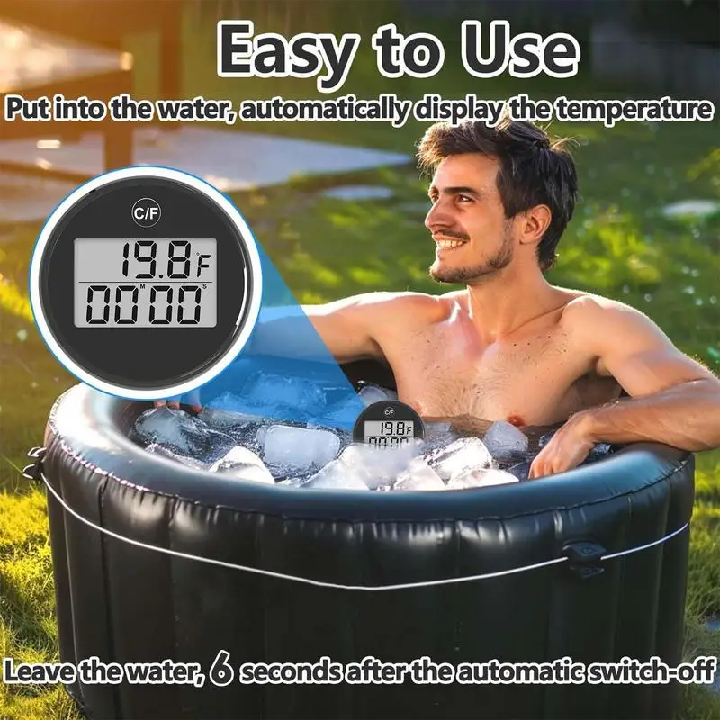 Термометр для водяной бани с таймером небольшой плавающий водонепроницаемый