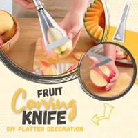 easy to use wide fruit carving tool stainless steel carving cutter scooper kitchen tools for vegetables reliable material