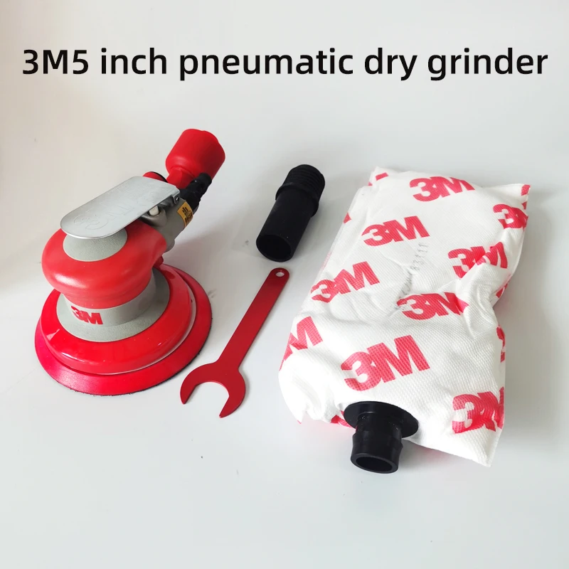 Original Authentic 3M20319 Pneumatic Dry Grinder 5 Inch Vacuum Eccentric Grinding Sandpaper Machine 125mm Hand-held Round