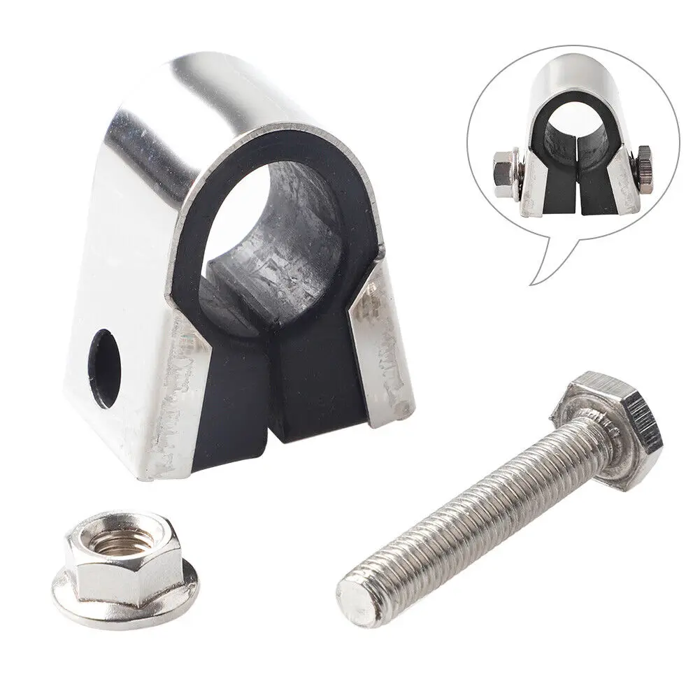 

1x Motorcycle Speedo Clamp Gauge Rubber for 7/8" 1" Handlebar Mounting Bracket