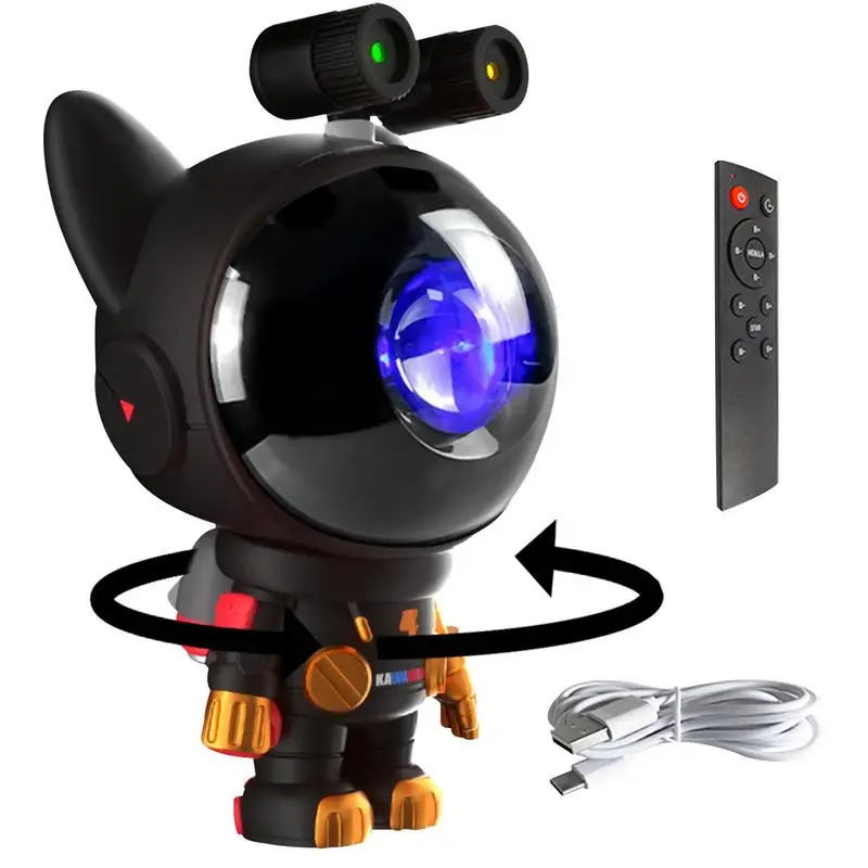 

Проектор света с голосовым управлением, проектор света для спальни, украшение пространства, собака, проектор с вращающейся на 360 градусов го...