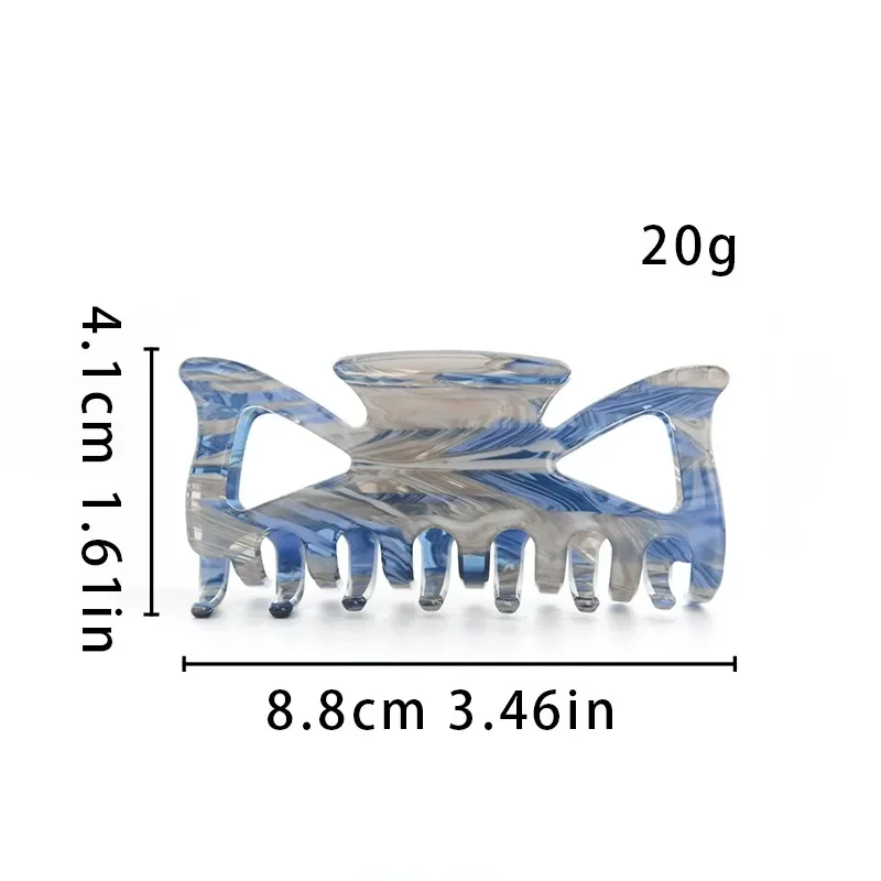 Элегантные французские полые заколки для волос синего кофейного цвета в виде