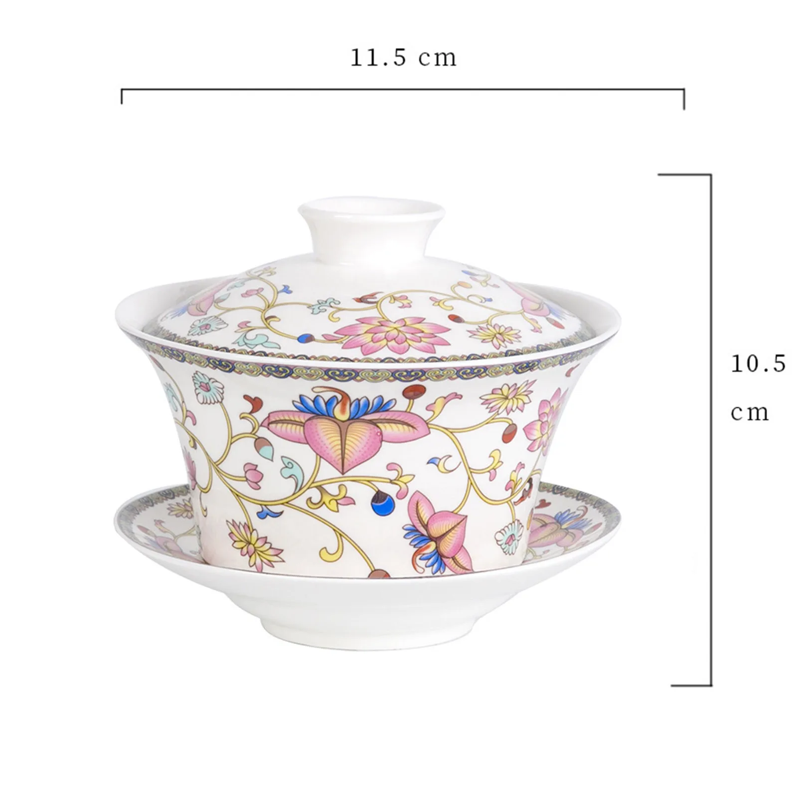 Классическая китайская чайная чашка в этническом стиле великолепный цветочный