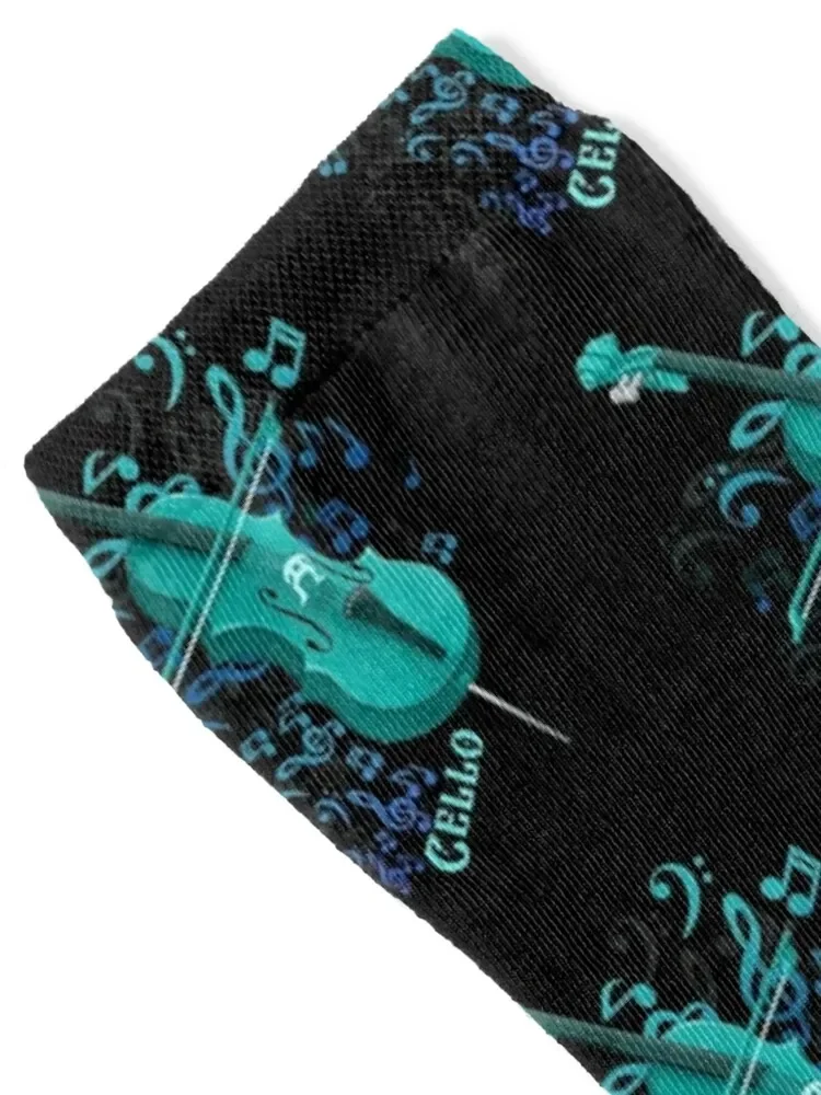 Разноцветные носки для виолончели музыкантов противоскользящие мужские и