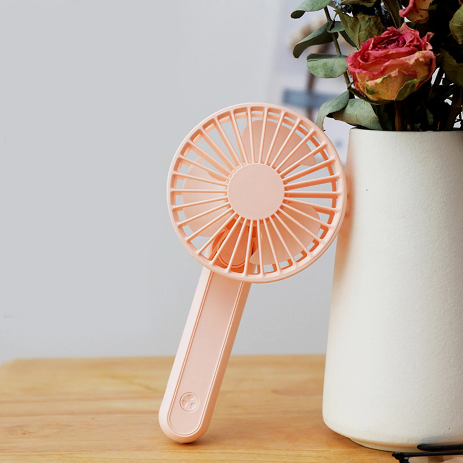 

NEW Portable Hand-Held Small Fan USB Charging Fan Mini Desktop Fan Three Speed Control Silent Simple Style Pocket Fans