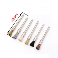 3mm shank mini steel wire brushes 49mm diambi for rotary tool polishing derusting brush polish metal electric grinder tool 49mm