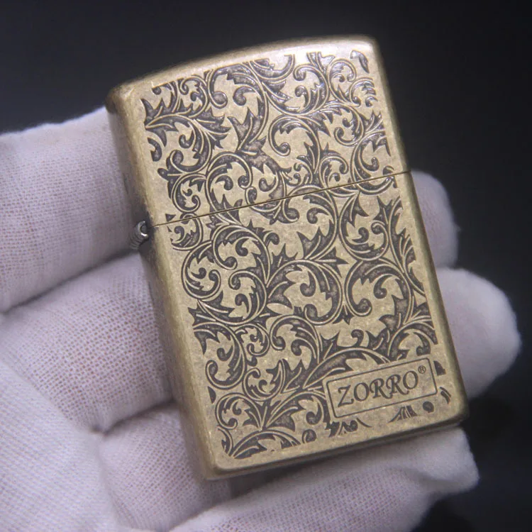 

Zorro retro grinding wheel kerosene lighter antique gasoline lighter men's gift smoking accessories