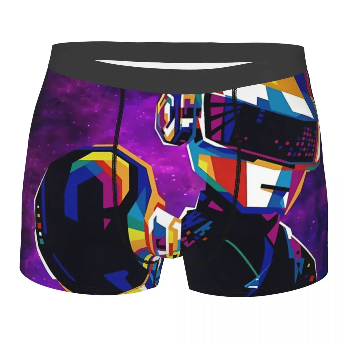 

Мужские трусы-боксеры в стиле ретро-рок W P A, дышащие шорты в стиле панк-рок с забавным фотографическим рисунком, идея для подарка