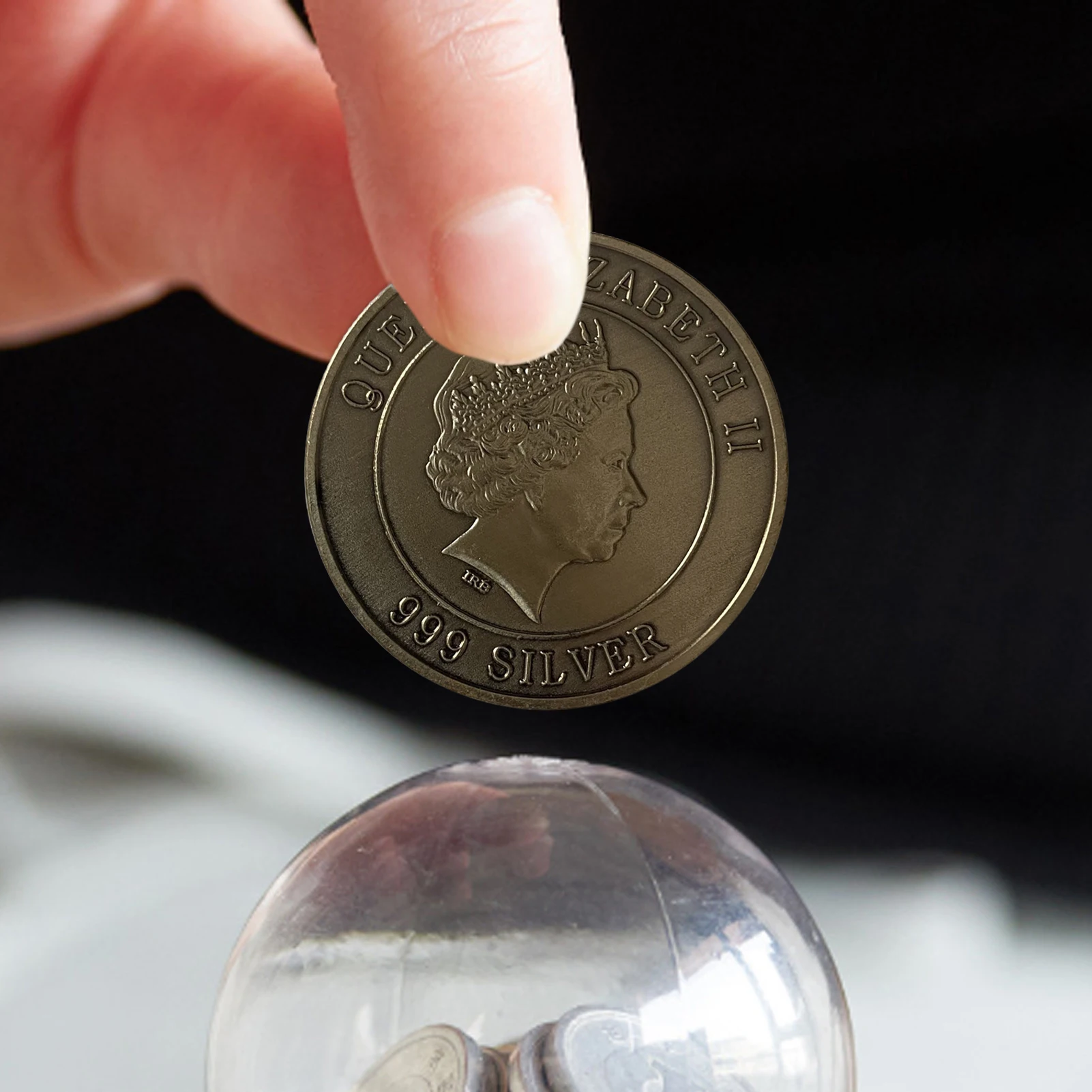 Коллекционные монеты Элизабет II Королевская коллекция искусственные железные