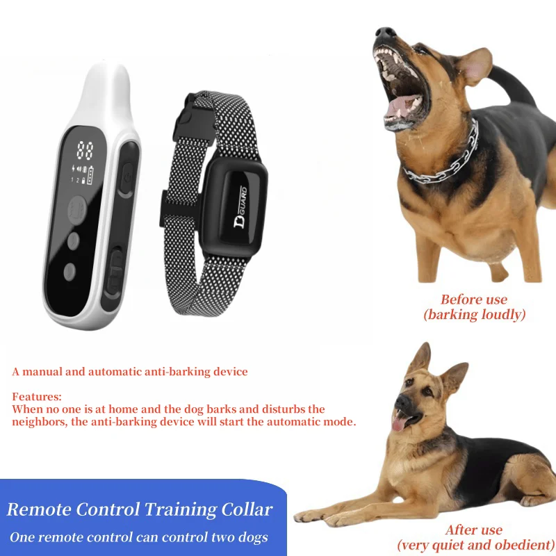 YHLC электрический ошейник для дрессировки собак съемный перезаряжаемый с защитой