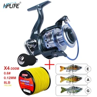 hplife spinning reel 13 1 ball bearings 4 71 5 51 shielded stainless steel high speed gear ratio smooth powerful freshwater