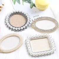 luxury pearl resin nail art display palette polishing pallet mixing drawing paint plate manicure studio photo nail showing tools