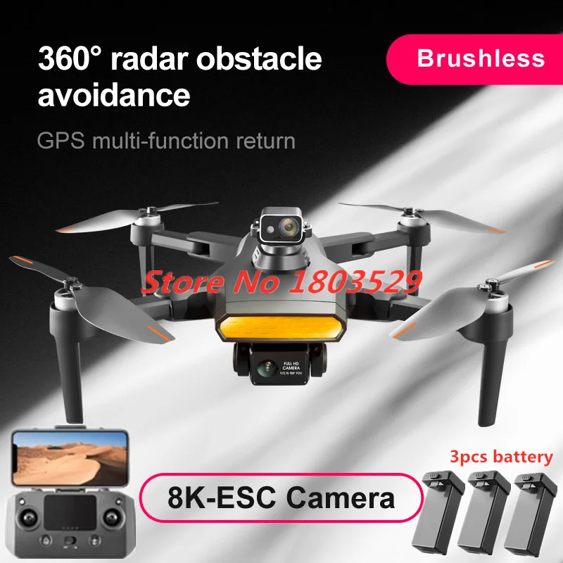 

Дрон 8K с GPS, 360 градусов, бесщеточный, 5 км