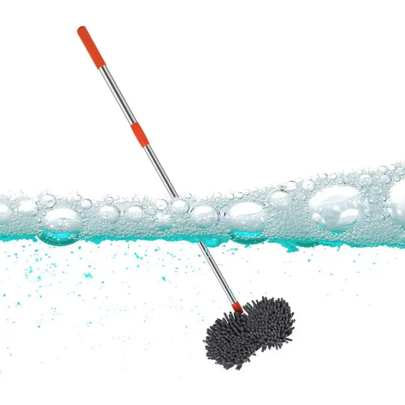 

Регулируемая Швабра для мытья автомобиля, без царапин, с регулируемой ручкой, съемные/Вращающиеся Головки, мягкая Швабра для мытья автомобиля
