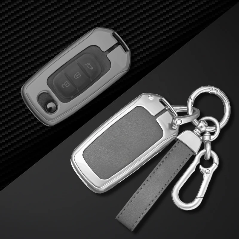 

Zinc Alloy Car Key Fob Case Cover For Renault Kadjar Captur Megane Sandero Stepway Logan Clio 5 Arkana 2020 2021 Auto Accessory