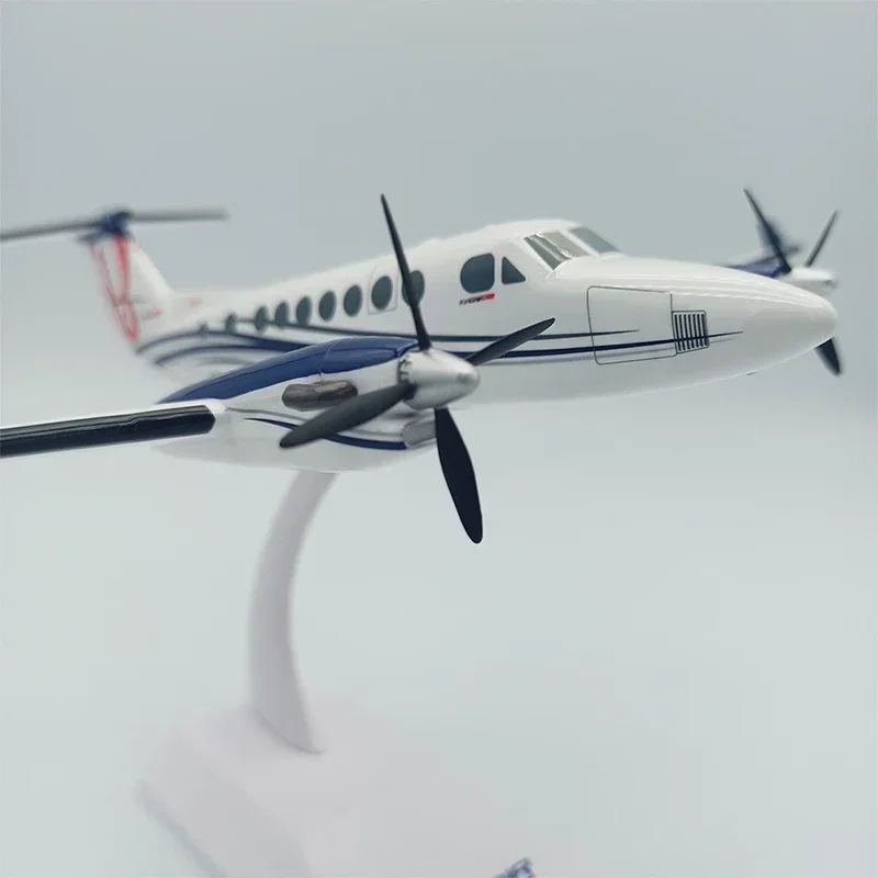 Масштаб 1/75 KingAir350i бизнес-Джет Миниатюрный литой АБС-пластик Инженерная модель