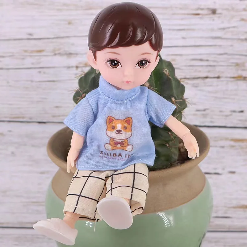 16 см BJD маленькая кукла 1/12 мальчик милая Замена одежды подарок на день рождения