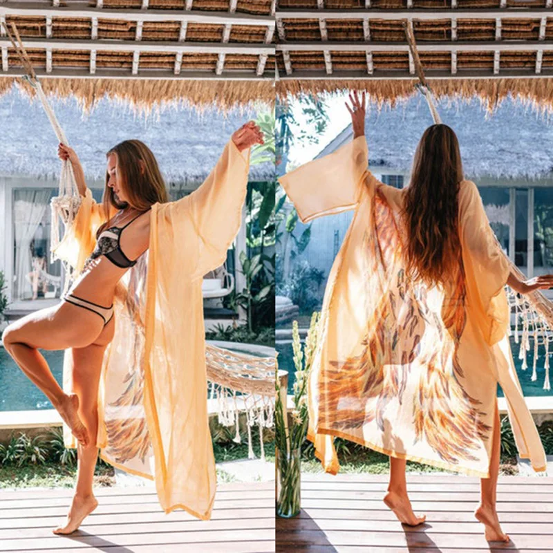 

Bohemian Summer Boho Clothes Dress for Women Beach Cover Up Outfits Bathing Suit Plus Size Swimwear Vestido Playero