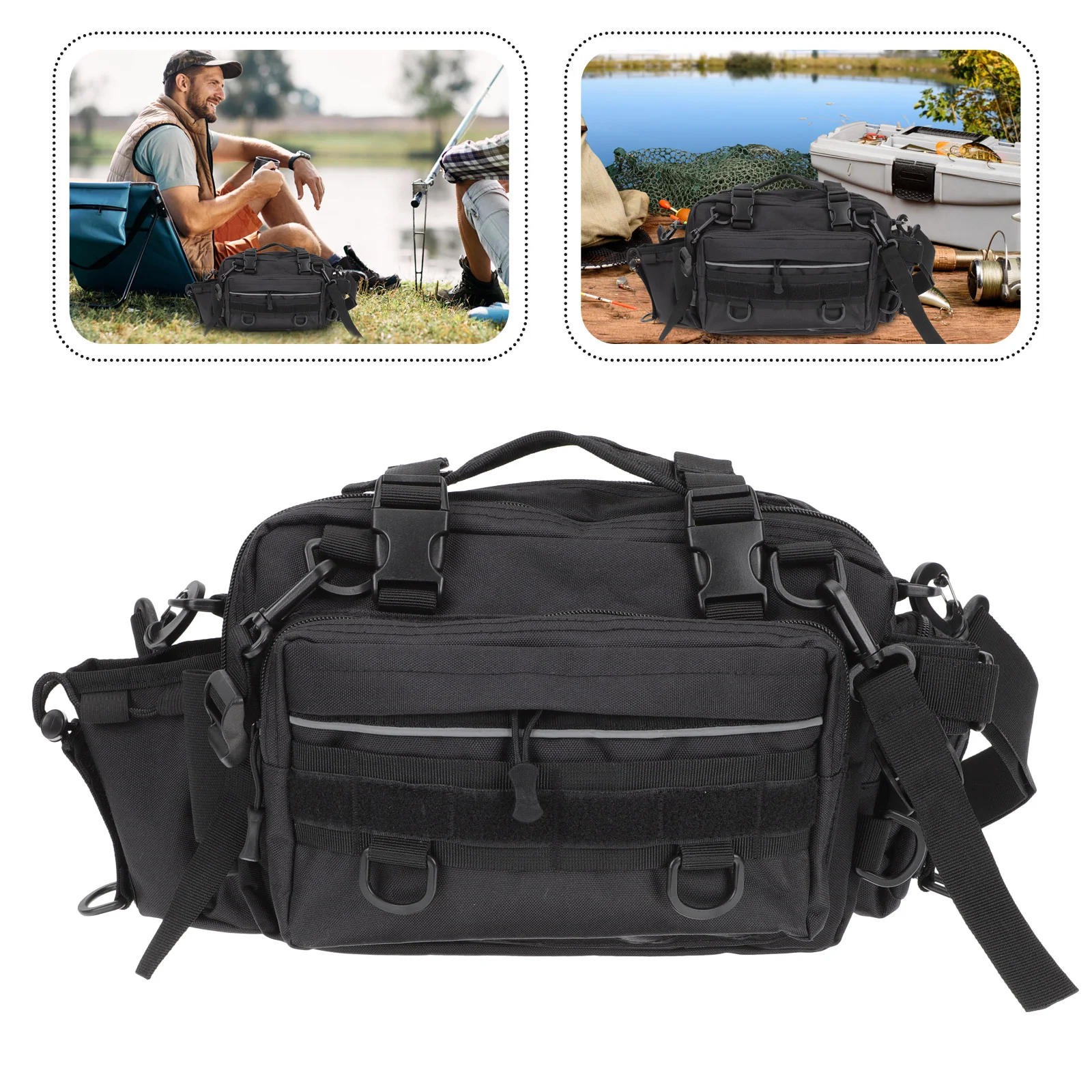 

Wear-resist Waterproof Adjustable Outdoor Portable Shoulder Bag Outdoor Storage Bags for Fishing Outdoor