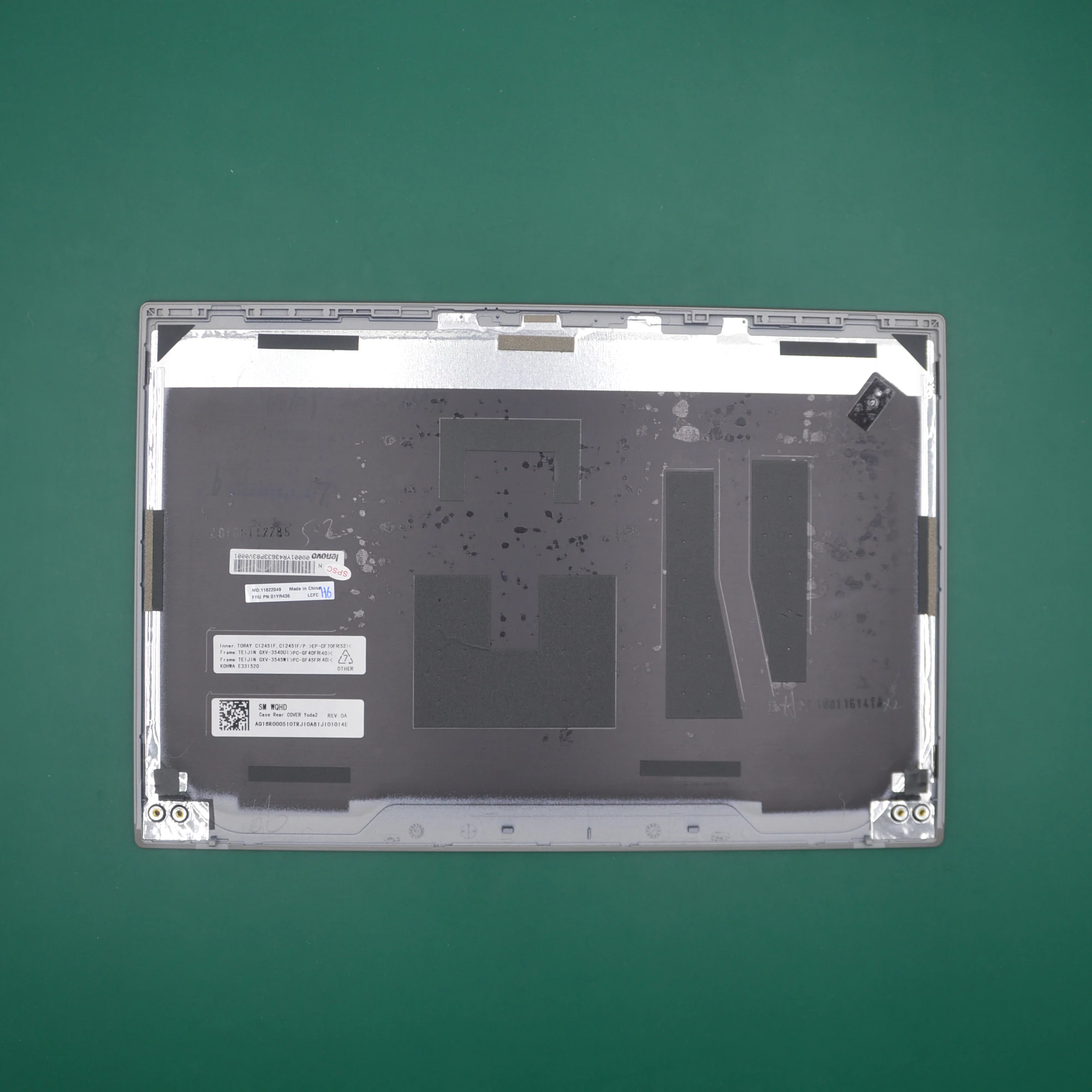 Задняя крышка ЖК-дисплея верхний Серебряный чехол для ThinkPad X1 Carbon 6-го поколения 20KH